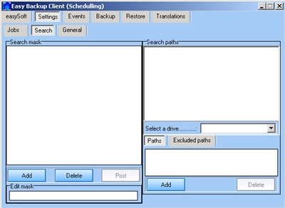Define folders to be scanned