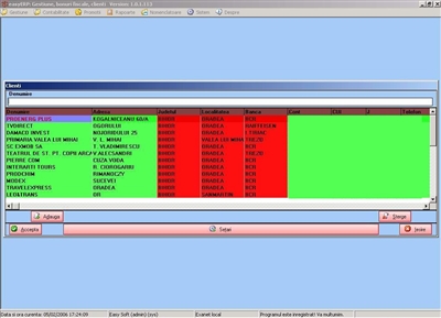 Selectarea unui client