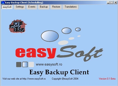 Copia de seguridad del archivo easyBackup utilidad de aplicación